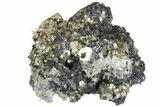Pyrite, Sphalerite & Quartz Crystal Association - Peru #138161-2